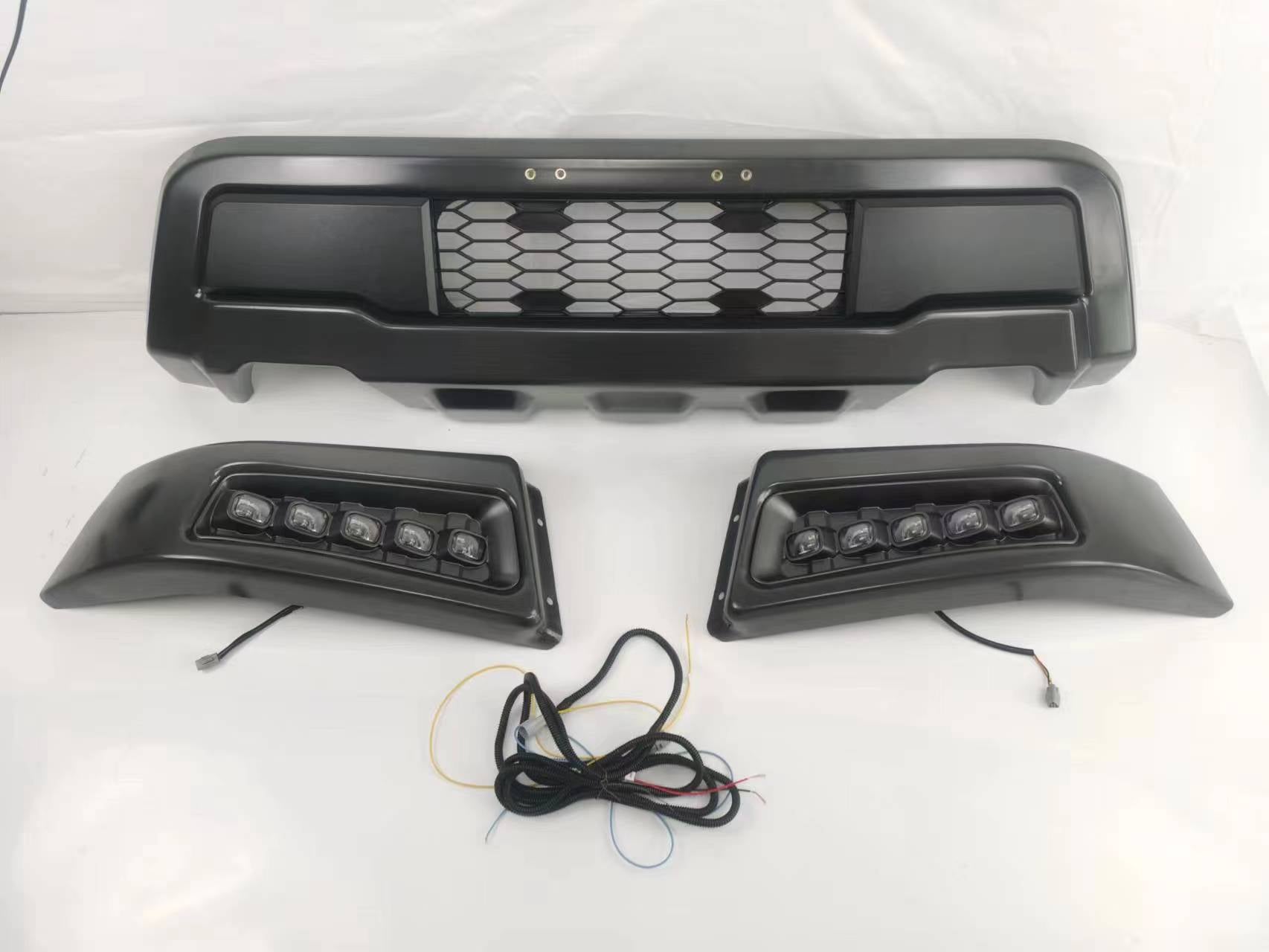 2021-2023 F150 Raptor Style Steel Bumper Guard with Fog light Assembly Full Steel Bumper for Ford F150 2021 2022 2023(US STOCK))