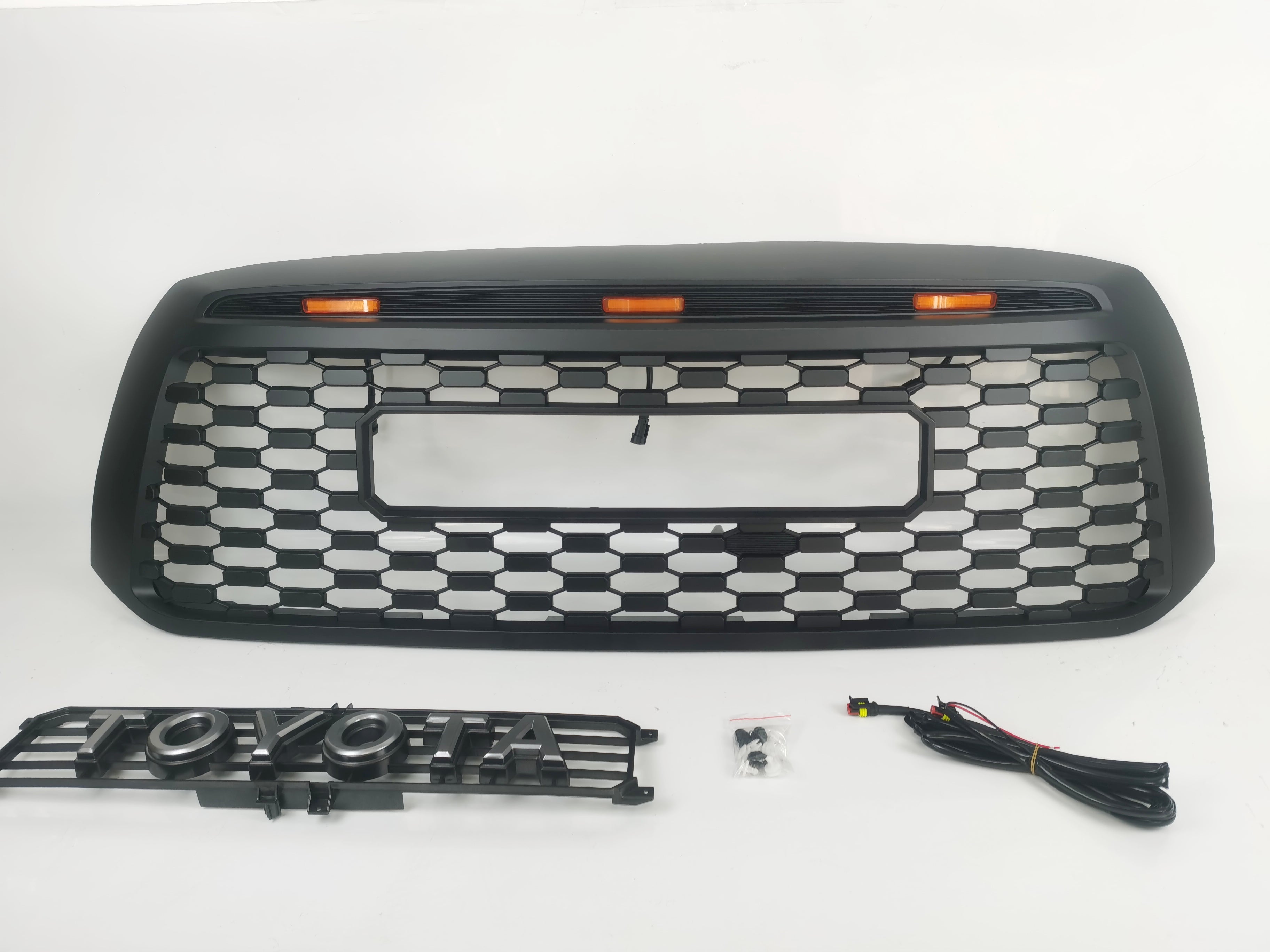 Tundra TRD Style Grille with Amber LED kits, fit for Tundra 2007 2008 2009 2010 2011 2012 2013 All models (US Stock)