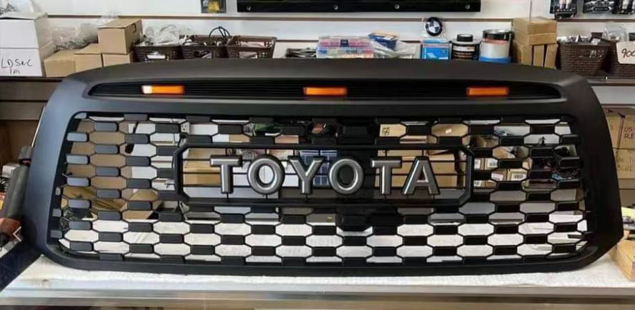 Tundra TRD Style Grille with Amber LED kits, fit for Tundra 2007 2008 2009 2010 2011 2012 2013 All models (US Stock)