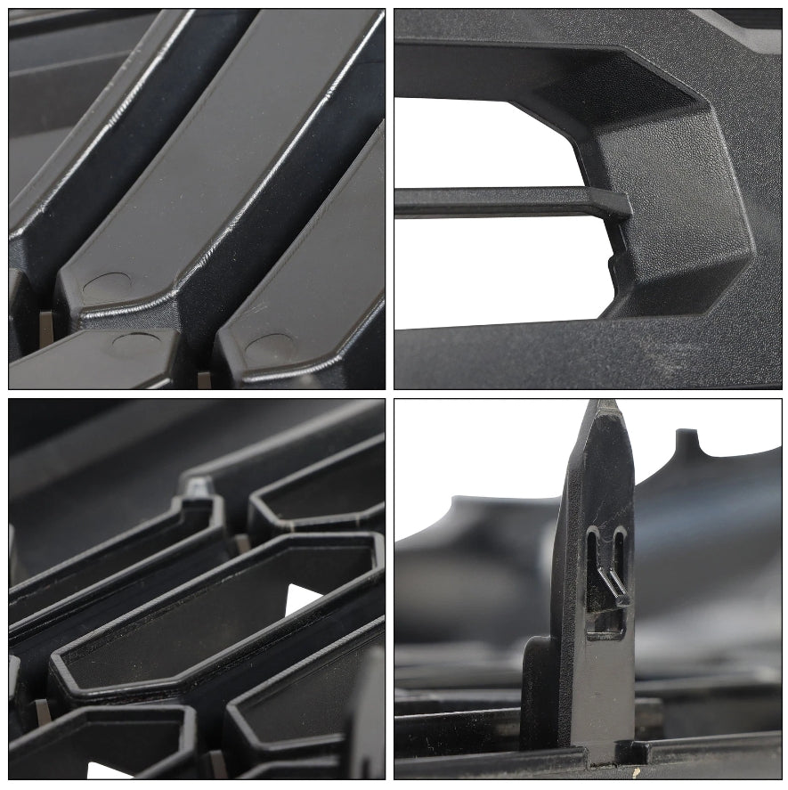 2024-2025 TACOMA Grille, Replacement Grille for TACOMA OEM 53111-AK030 Matte Black (With Camera Hole)