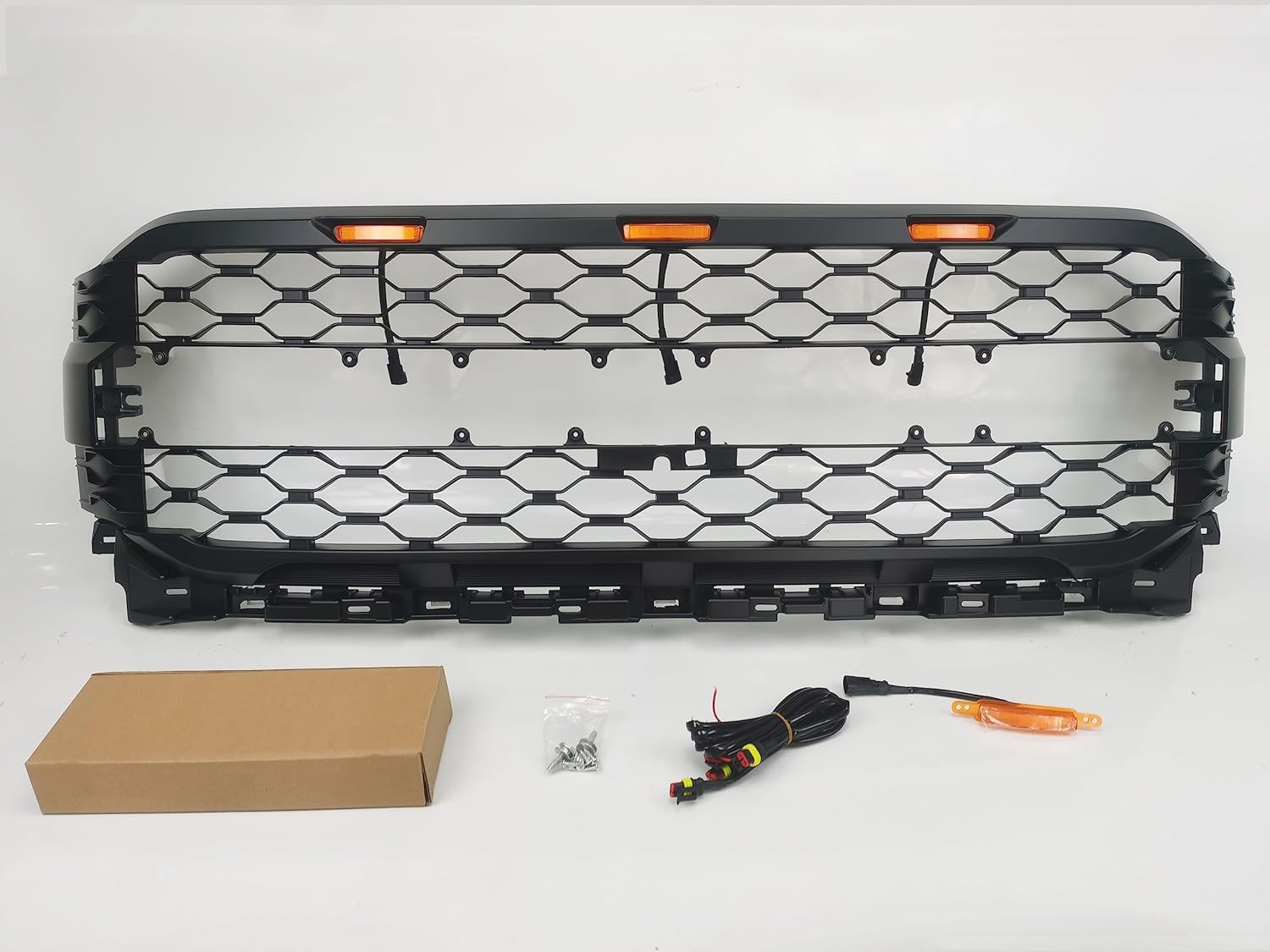 Matte Black Honeycomb Front Grille With LEDs For Ford Explorer 2011-2015 – Dreamsport-motor
