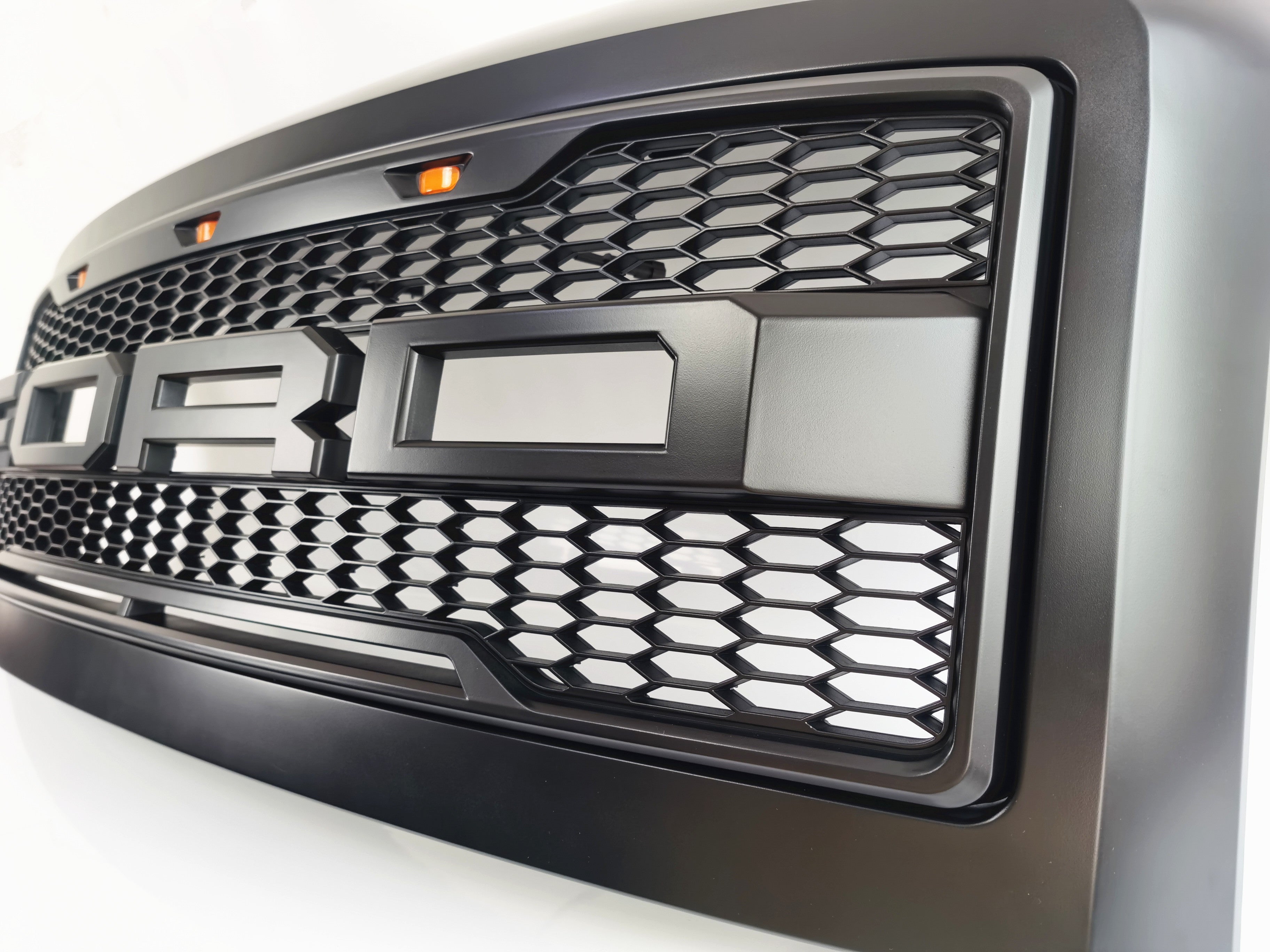 2008-2010 F250 Raptor Grille Matte Black with LEDS Fit for F250 F350 F450 Super Duty (US Stock)