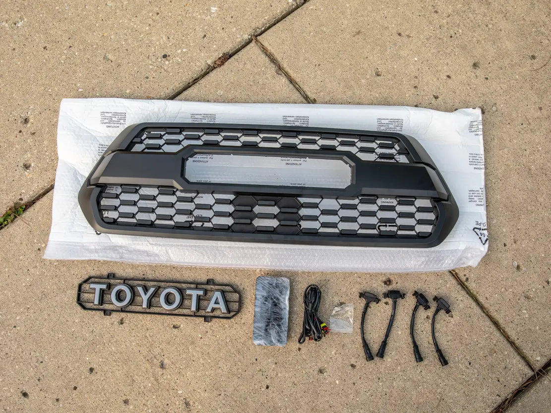 TOYOTA TACOMA 2016-2021,3rd Gen TACOMA TRD PRO GRILLE with LED